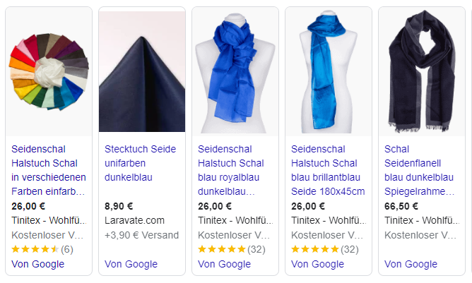 Google Shopping Anzeigen